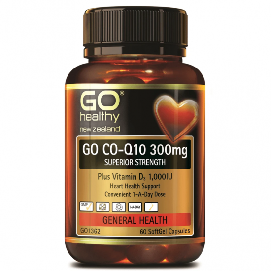 Go Healthy co-q10 300mg 60c 高之源 心脏辅酶Q10 300mg 60粒 保护心脏 延年益寿【保质期2026/10】