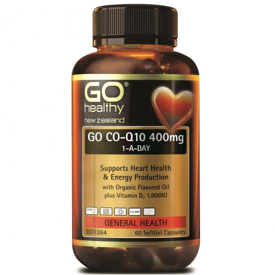 Go Healthy co-q10 400mg 60c 高之源 高含量 辅酶 400mg 60粒 【保质期2026/09】