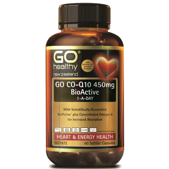 Go Healthy Co-Q10 450mg GO1972 高之源心脏辅酶450mg胶囊【保质期2026/05】