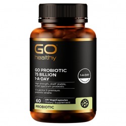 Go Healthy probiotic 75 billion 60c 高之源益生菌750亿有益菌 6个月以上适用 孕妇可用 保护肠胃 强化免疫 60粒 【保质期2027/06】