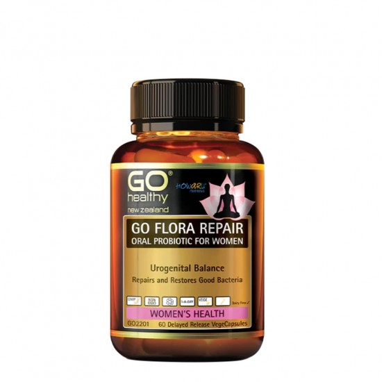 GO Healthy GO Flora Repair 60 Capsules 高之源女性修复益生菌 60粒 GO2201【保质期2025/03】