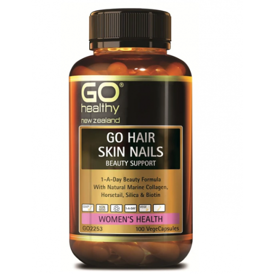 GO Healthy hair skin nails beauty support 100c 高之源 胶原蛋白胶囊100粒【保质期2026/10】