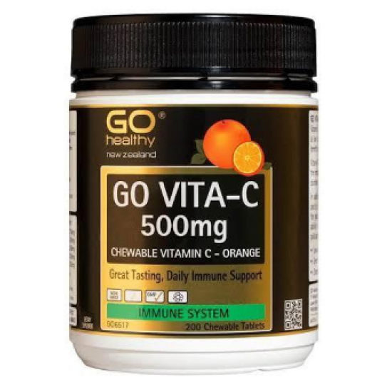 Go Healthy go Vita-c 500mg 高之源VC咀嚼片 500mg 200t【保质期2026/04】