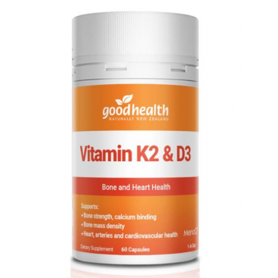 Good Health Vitamin K2 & D3 好健康维生素 K2 & D3 60粒【保质期2029/01】
