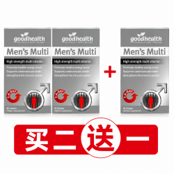 【买二送一，拍一份发三盒】Good Health  好健康  男性综合多种复合维生素   60粒 【保质期2027/01】
