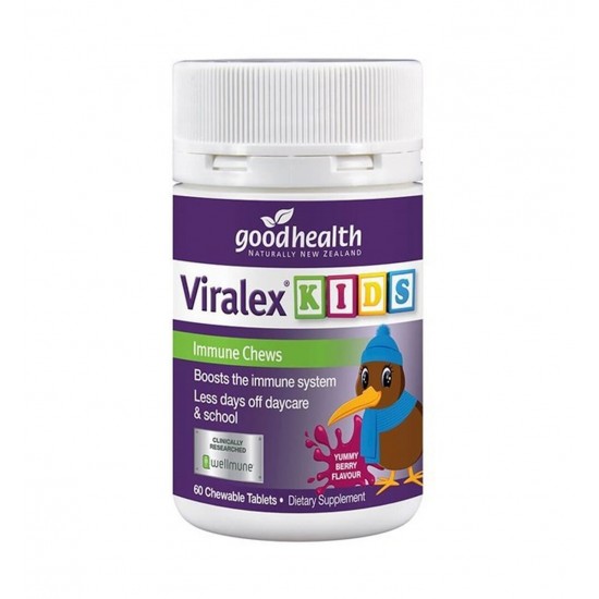 Good Health Viralex KIDS Immune Chewable Tablets 60 好健康儿童免疫 嚼片60片【保质期2026/10】