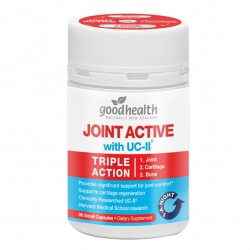 Good Health joint active with UC-II 90c 好健康三合一关节灵骨胶原胶囊 90粒【保质期2028/08】 Good Health joint active with UC-II 90c 好健康三合一关节灵骨胶原胶囊 90粒【保质期2028/08】