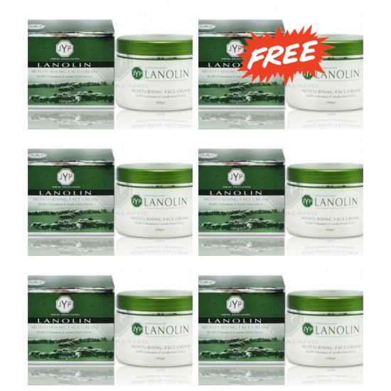 【买五送一，拍一份发6盒】JYP Lanolin Moist Cream 100g 绵羊油面霜【保质期2027/12】