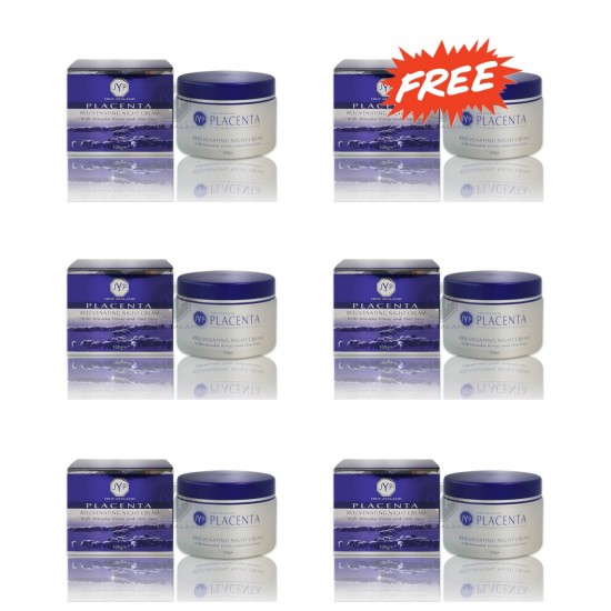 【买五送一，拍一份发6盒】JYP Rejuvenating Placenta Night Cream 100g 羊胎素焕肤霜【保质期2028/03】