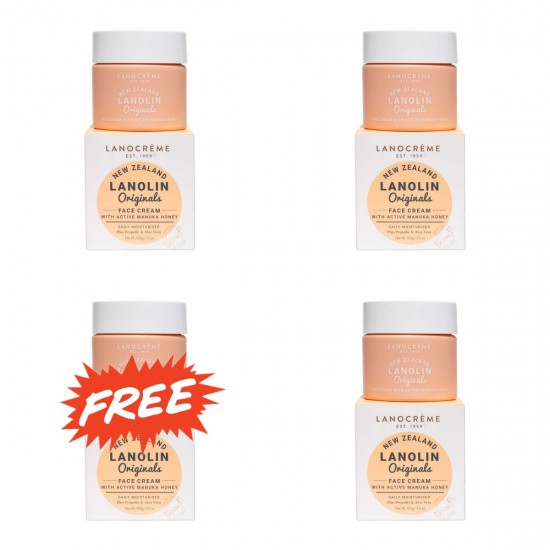 【买三送一，拍一份发4盒】Lanocreme Manuka Honey Cream 100g 兰侬 麦卢卡绵羊油 100g【保质期2027/03】