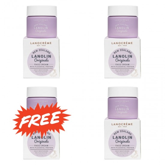 【买三送一，拍一份发4盒】Lanocreme Placenta Cream 兰侬羊胎素 绵羊油 100g【保质期2028/04】