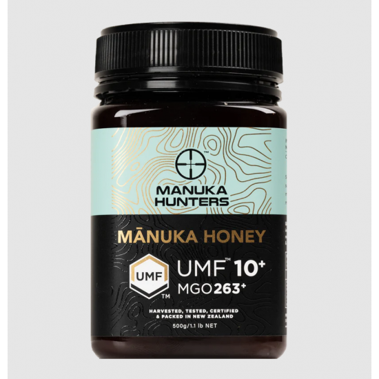 【单瓶包邮】MANUKA HUNTERS MANUKA HONEY 麦卢卡蜂蜜 UMF10+/MGO263+ 500g (保质期2029/10)