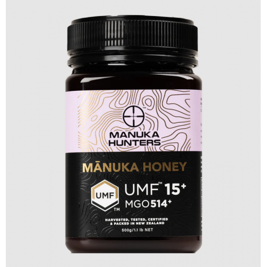 【单瓶包邮】MANUKA HUNTERS MANUKA HONEY 麦卢卡蜂蜜 UMF15+/MGO514+ 500g (保质期2029/01)