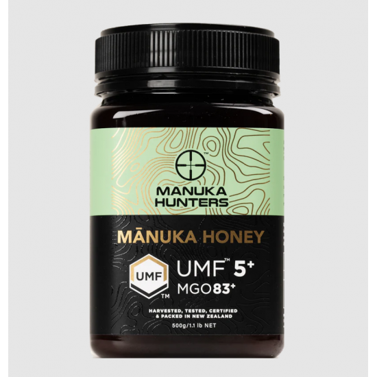 【单瓶包邮】MANUKA HUNTERS MANUKA HONEY 麦卢卡蜂蜜 UMF5+/MGO83+ 500g (保质期2029/10)