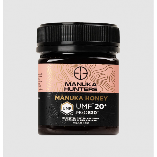 【单瓶包邮】MANUKA HUNTERS MANUKA HONEY 麦卢卡蜂蜜 UMF20+/MGO830+ 250g (保质期2029/09)