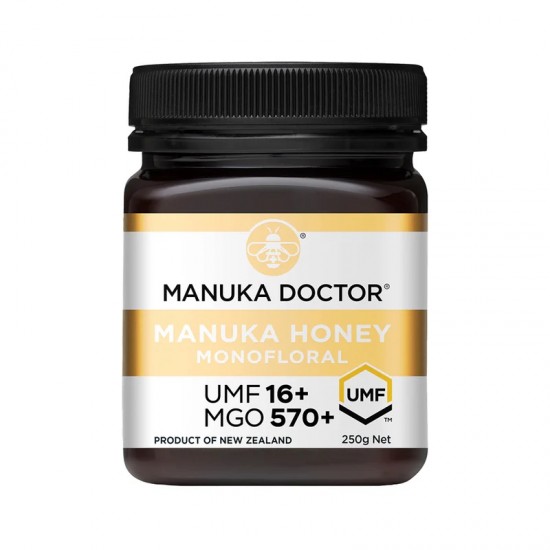 【单瓶包邮包税】Manuka Doctor UMF16+250g 麦卢卡医生UMF16+ 蜂蜜 250g【保质期2026/08】