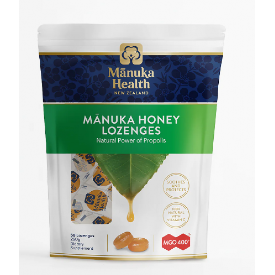 Manuka health honey Propolis lozenges mgo400+ 250g 蜜纽康蜂胶糖250g【保质期2027/05】