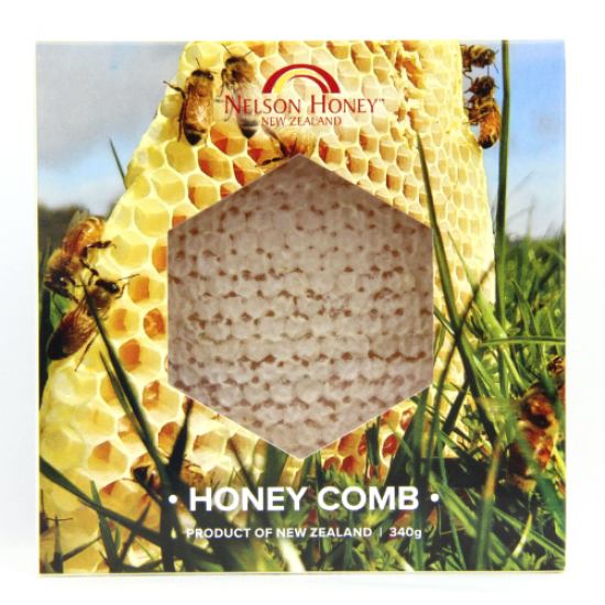 Nelson Honey honey comb 340g 蜂巢蜜 340g【保质期2026/02】