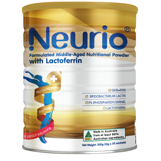 Neurio Formulated Middle-Aged Nutritional Powder 纽瑞优中老年乳铁蛋白营养粉健康 10g*30s	【保质期2026/01】
