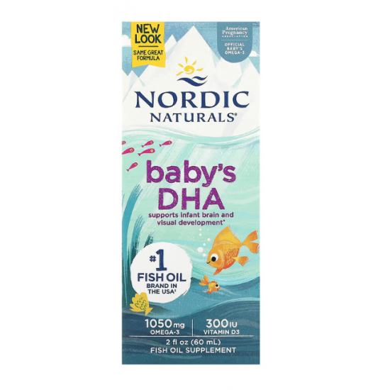 Nordic Naturals 挪威自然 婴幼儿鳕鱼油DHA鱼油滴剂 60ml  【保质期2026/11】