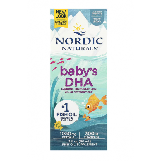 Nordic Naturals 挪威自然 婴幼儿鳕鱼油DHA鱼油滴剂 60ml  【保质期2027/11】