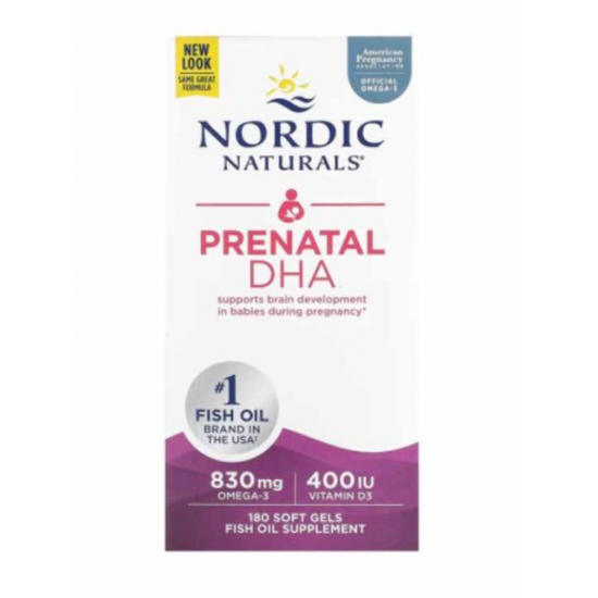 Nordic Naturals 挪威自然 挪威孕妇DHA鱼油 180粒+D  【保质期2026/08】