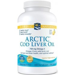 Nordic Naturals Arctic Cod Liver Oil Lemon 180 Softgels 北极鳕鱼肝油 柠檬味 180粒【保质期2028/01】 Nordic Naturals Arctic Cod Liver Oil Lemon 180 Softgels 北极鳕鱼肝油 柠檬味 180粒【保质期2028/01】