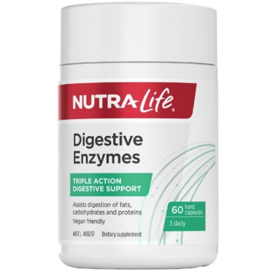 Nutralife 纽乐 植物消化酶酵素 60粒胶囊 减肥精选  【保质期2027/06】