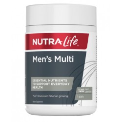 Nutra Life mens multi 120c 纽乐男性复合维生素 120粒【保质期2027/11】 Nutra Life mens multi 120c 纽乐男性复合维生素 120粒【保质期2027/11】