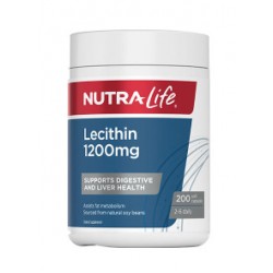 Nutra-Life Lecithin 1200mg 200s 纽乐高含量大豆卵磷脂 200粒【保质期2028/02】 Nutra-Life Lecithin 1200mg 200s 纽乐高含量大豆卵磷脂 200粒【保质期2028/02】