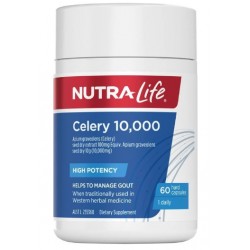 NutraLife  纽乐芹菜籽 芹菜精 60粒 缓解痛风  【保质期2028/01】 NutraLife  纽乐芹菜籽 芹菜精 60粒 缓解痛风  【保质期2028/01】