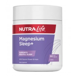 Nutra life magnesium sleep+ 60c 纽乐镁助眠片 60粒 NS8544 【保质期2028/04】 Nutra life magnesium sleep+ 60c 纽乐镁助眠片 60粒 NS8544 【保质期2028/04】