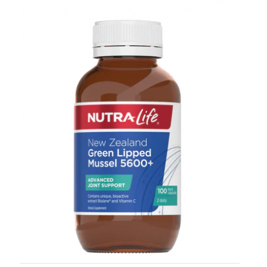 Nutralife Green Lipped Mussel 纽乐青口 5600+ 100粒【保质期2028/06】