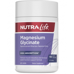 Nutra Life Magnesium Glycinate 纽乐甘氨酸镁 60粒【保质期2029/05】