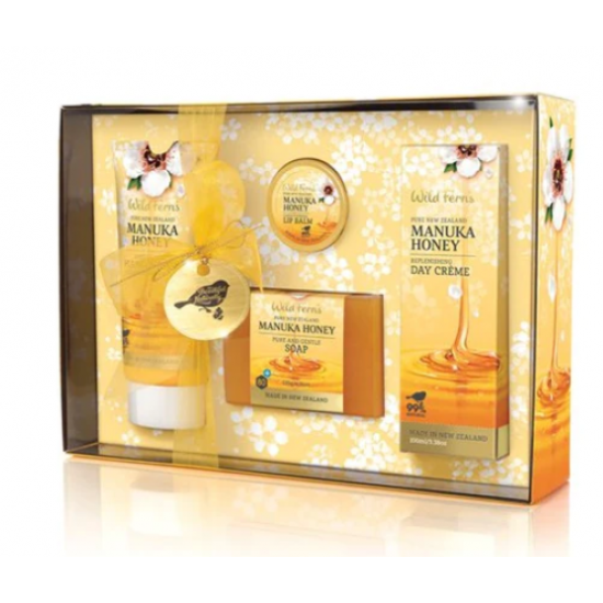 Parrs Manuka honey gift box ( lip,soap,daycream,handnail cream) 帕氏 麦卢卡蜂蜜套盒