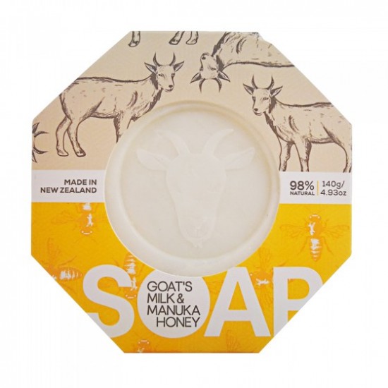 Parrs goat milk & manuka honey soap 140g 帕氏 天然麦卢卡蜂蜜羊奶皂 140g 【保质期2026/08】