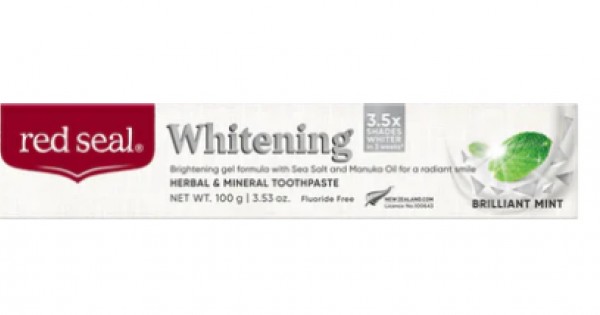 Red Mark Toothpaste Red Seal whitening Paraben free herbal & mineral toothpaste 红印美白牙膏 100g