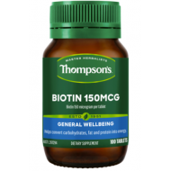 Thompson's 汤普森 生物素片 生发片 100粒 【保质期2028/12】