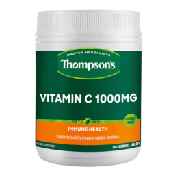 Thompson's 汤普森维生素VC 咀嚼片 1000mg 150粒【保质期2026/01】 Thompson's 汤普森维生素VC 咀嚼片 1000mg 150粒【保质期2026/01】