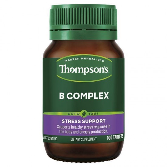 Thompson‘s  B  COMPLEX 汤普森维生素B族复合片  100粒 【保质期2026/06】