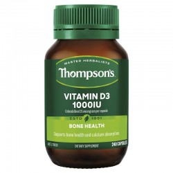 Thompson's Vitamin D3 1000iu 汤普森维生素D3 1000iu 240粒【保质期2026/03】 Thompson's Vitamin D3 1000iu 汤普森维生素D3 1000iu 240粒【保质期2026/03】