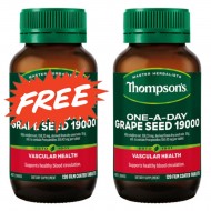 【买一送一，拍1份发2瓶】Thompson's 汤普森 葡萄籽19000mg  120粒 【保质期2026/04】