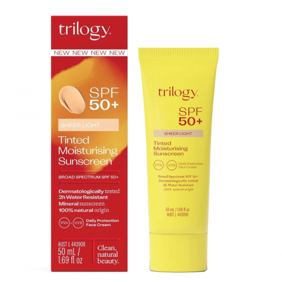Trilogy SPF50 Sheer Light Sunscreen 趣乐轻盈润色保湿防晒霜 SPF50+ 50ml【保质期2028/09】