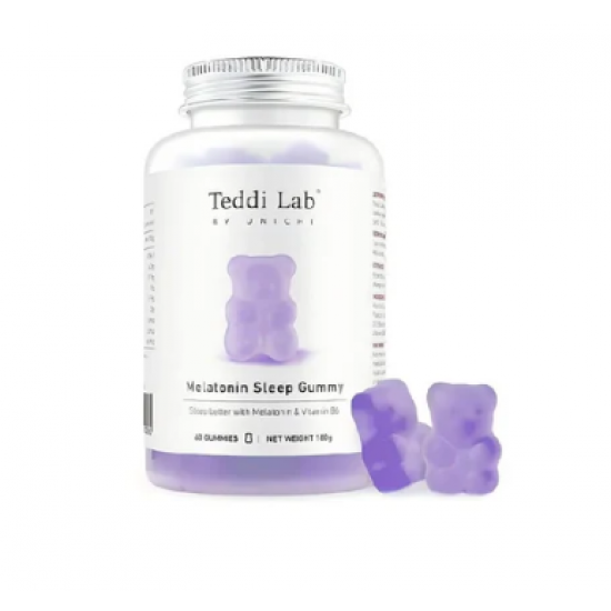 Unichi Melatonin Sleep Gummy 小熊软糖褪黑素睡眠 60粒【保质期2028/10】