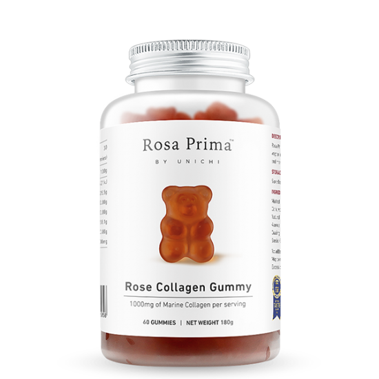 Unichi Rose Collagen Gummy 60 玫瑰胶原蛋白小熊软糖60粒 【保质期2025/12】