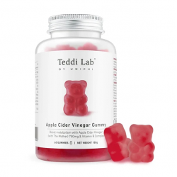 Unichi Apple Cider Vinegar Gummy 苹果醋小熊软糖 60粒【保质期2027/11】 Unichi Apple Cider Vinegar Gummy 苹果醋小熊软糖 60粒【保质期2027/11】