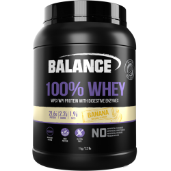 Balance 100 Whey Natural Banana 1kg 纯蛋白粉(香蕉味) BP0585【保质期2027/04】 Balance 100 Whey Natural Banana 1kg 纯蛋白粉(香蕉味) BP0585【保质期2027/04】