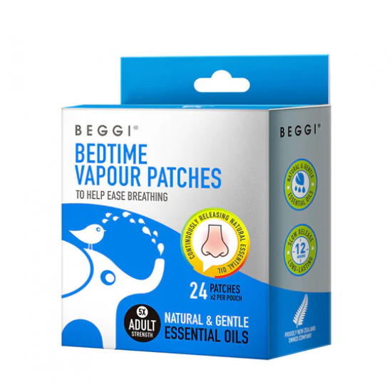 Beggi Bedtime Vapour Patches Adult 24patches 鼻精灵成人通鼻贴 24贴【保质期2026/04】