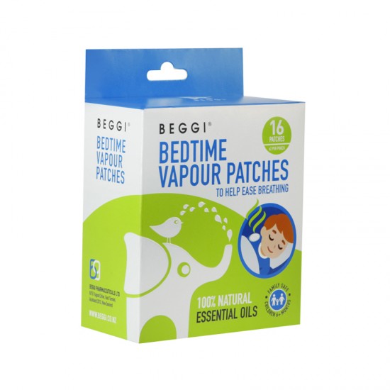 BEGGI bedtime vapour patches kids 16 patches 舒缓通鼻贴16片装【保质期2026/12】