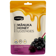 Comvita Manuka Honey Lozenges with Elderberry Extract and Vitamin C 康维他蜂胶接骨木维C糖 500g【保质期2028/07】